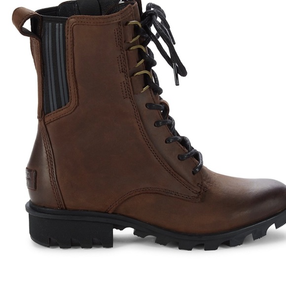 SOREL WOMEN’S PHOENIX Leather Combat Boot Size: - Picture 8 of 11